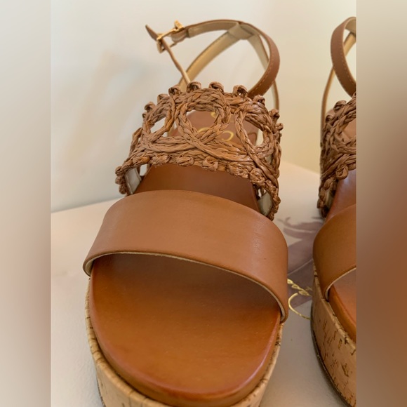 Brown Platform Sandals, NWT | Size 6 | Leather | Jessica Simpson | Tan | Boho - Picture 4 of 4